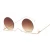 Import Small  Cuttle Fish Womens Sunglasses Trendy Luxury Rimless Round Pearl Sunglasses from China