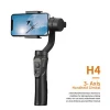 Smooth Smart Phone Stabilizing H4 Holder Handhold Gimbal Stabilizer for iPhone XS XR X 8Plus 8 7P 7 Samsung &amp; Action Camera