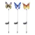 Import Solarmks outdoor purple LED light stakes fiber optic butterfly solar powered pathway garden decorative lighting lights from China