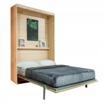 space saving home furniture used folding wall mounted bed mechanism pull down wall bed
