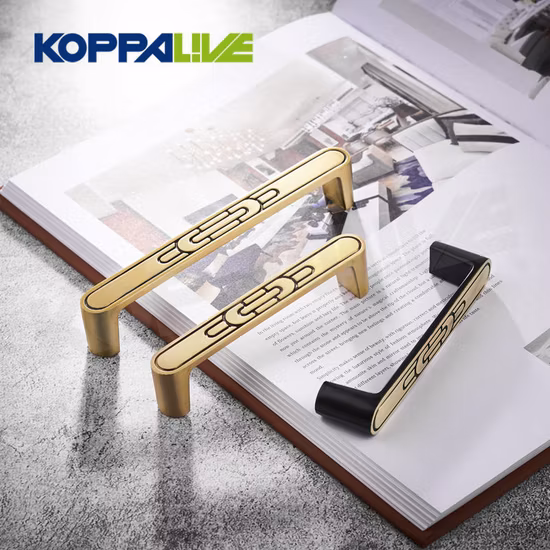 Koppalive Elegant Vintage Solid Brass Dresser Drawer Pull Chinese Furniture Hardware 5 Inch Kitchen Cabinet Handle
