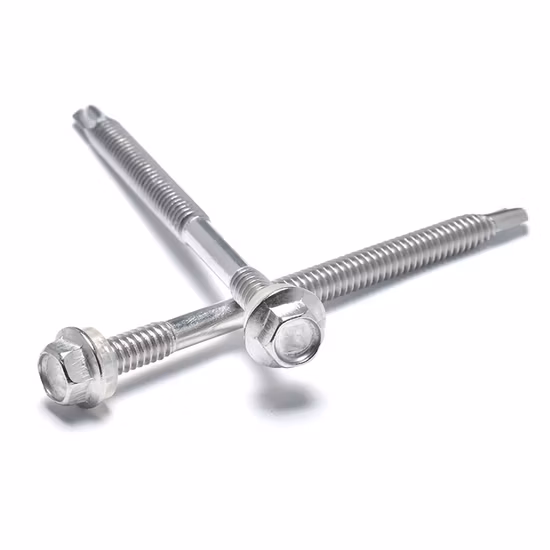 Stainless Steel SS304 Hex Flange Head with Washer Self Drilling Screw