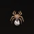 Import Spider Glasses Large Wedding Jewelry Brooches Crystal Scarf Clips Hijab Pins Up Broches Brand Designer Insects Broaches women from China