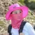 Import Spring Summer Wide Brim Outdoor Visor Bucket Hat With Veil from China