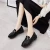Import spring women retro flat dress shoes versatile patent leather womens commute loafers from China