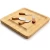 Import Square Bamboo Cheese Board and Knife Set with Cutlery In Slide Out Drawer Cheese Platter Cutting Board from China