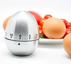 Stainless creative timer,kitchen alarm clock,egg reminder,mechanical timing