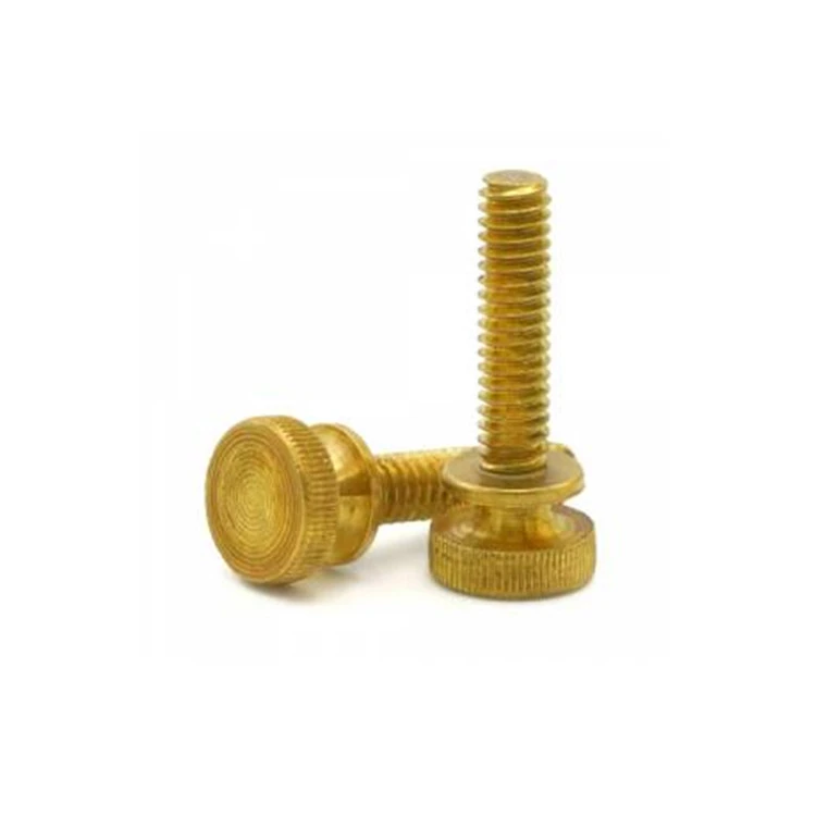 stainless steel flat head shoulder 8-32 1/4-20 m3 m4 m6 anodized knurled brass Thumb screw