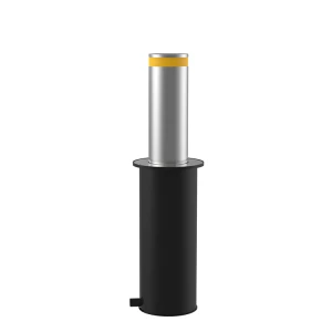 Stainless Steel Parking Barrier Semi Automatic Hand Operating Pneumatic Bollard