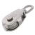 Import Stainless Steel Size 32mm Lifting Single Sheave Swivel Type Block Cable Pulley from China