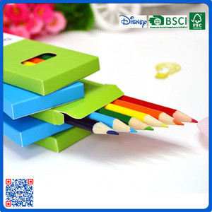 standard drawing natural wooden color pencils with custom logo