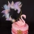 Import Star feather birthday cake card happy creative cake decoration dessert decorations cake topper wedding from China