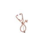 Stethoscope Brooch Fashion Medical Jewelry Stethoscope Pin for Nurse Physicians Medical Student Gift