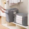 Storage Boxes & Bins Food Container with Lid Foldable Fabric Eco-friendly Metal Filing Office Decorative Linen 0-1L Rectangle