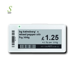 Suny 2.9inch Supermarket Digital E-paper E-ink ESL Electronic Price Tag