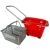 Import supermarket special use cart shopping baskets plastic shopping trolley with wheels from China