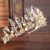 Import T-43 Bride Accessories Headband Hair Jewelry Gold Princess Wedding Tiaras Baroque Pearl Crystal Tiara from China