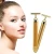 Import T shape pulse facial massage beauty 24K golden bar wrinkle removal machine from China
