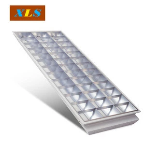 T8 3*40W recessed office lamp fluorescent office lamp ceiling light fixture led grille light