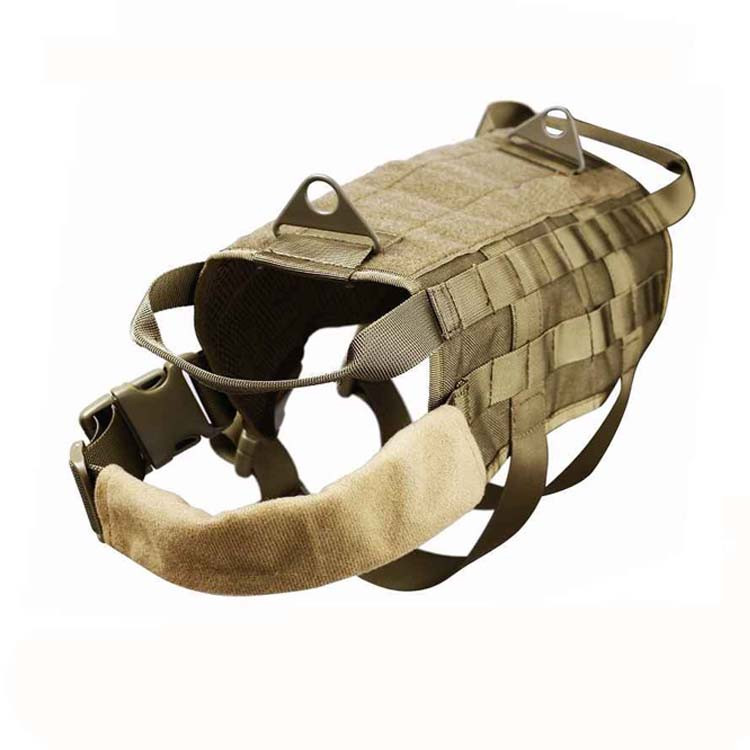 Tactical Military Service Adjustable Big Pet Dog Vest Equipment No Pulling Buckle Training Dog Harness