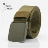 tactical nylon belt plastic buckle Men&#x27;s canvas belt outdoor wholesale factory
