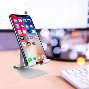 Taiworld 2020 Newest Desktop Mobile Phone Stand Holder Aluminium Alloy Tablet PC Desk Holder Cell Phone Stand