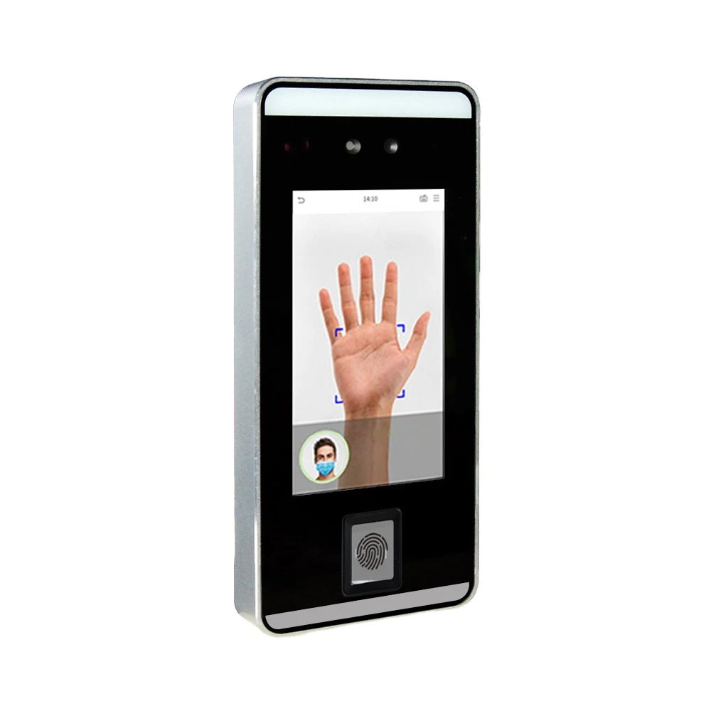 TCP/IP &amp; WIFI Touch screen Dynamic time attendance and access control face recognition camera