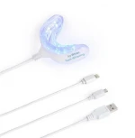 Teeth Whitening Led Mouth Tray light with 16 Powerful LED Blue Lights- 3 Adapters For iPhone & Android & USB