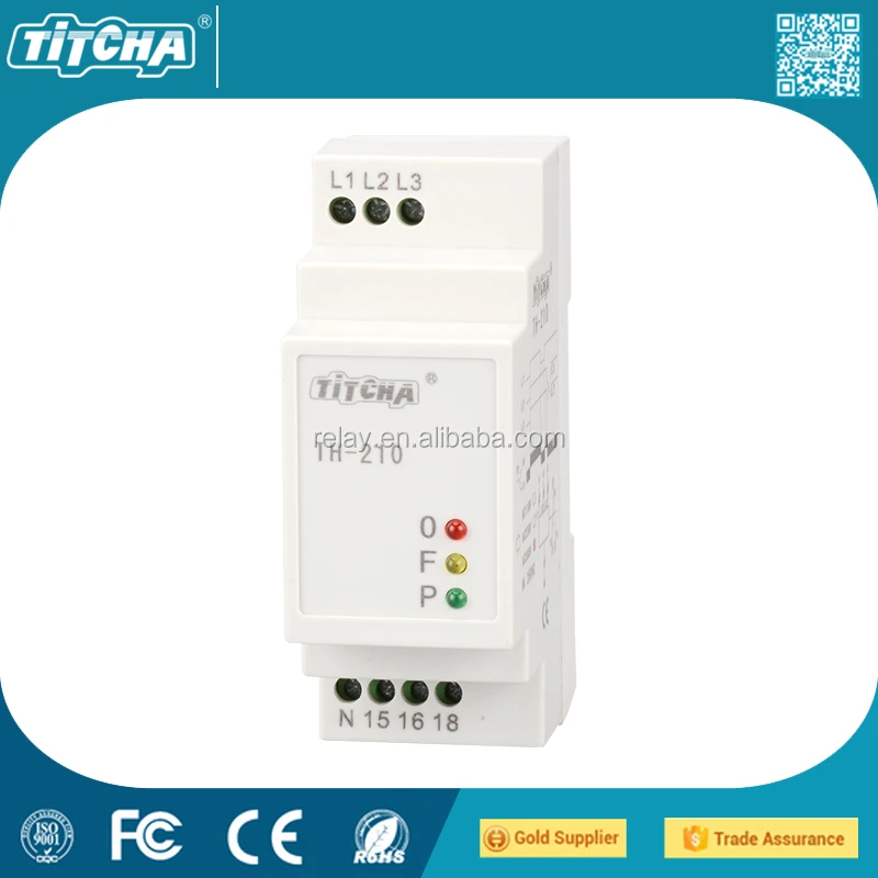 TH-210 Open-phase Relay protector phase failure phase sequence protector relay
