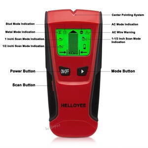 TH210 Stud Center Finder, Wood, Metal and AC Live Wire Detector Magnetic Industrial Metal Detector 3 In1