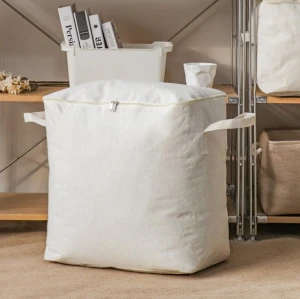 Thickened large cotton and linen quilt cover bag portable moving bag moisture-proof clothing storage bag
