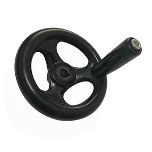 Three- Spokes handwheel for grinding, milling, lathe machine accessory handwheels with revolving handle
