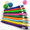 Throw something new into your marketing mix with curvy plastic ballpoint pen MOQ1000