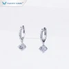tianyu gems jewelry wholesale price 925 sterling silver gold plated classic moissanite earring for ladies
