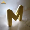 Titanium wire drawing waterproof led illuminated advertising sign letters in electronic signs