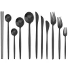 Top Quality 18/10 Stainless Steel Matte Black Cutlery Flatware Set,Kitchen Cutipol Brushed Silverware Spoon Fork Steak Knife