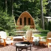 Tradition cedar wood outdoor dome dry sauna room 2-4 Person Sauna Pods