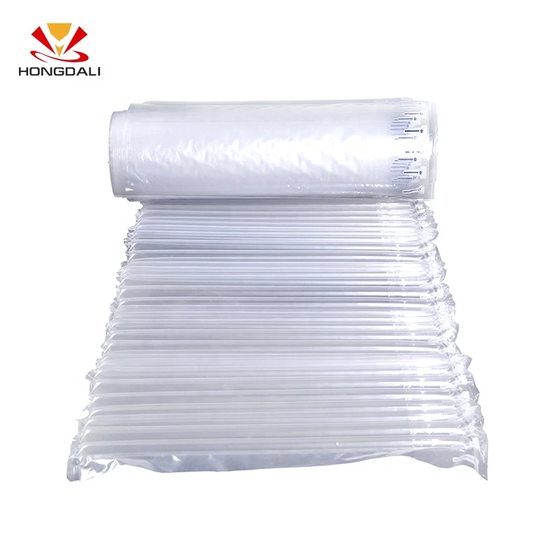 transparent wholesales inflatable packaging shockproof plastic air column bag air cushion buffering wrap bubble rolls