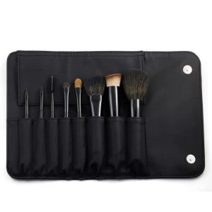 Travel 8PCS Makeup Brush Set with Zipper Pouch