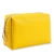 Import travel square plain pink yellow vegan leather cosmetic organizer handbag custom logo capacious PU toiletry storage bag box from China