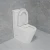 Import Two Piece Sanitary Ware Bathroom Ceramic Watermark Rimless Toilet Suite from China