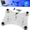 USB LAPTOP NOTEBOOK COOLER COOLING PAD 3 FAN BLUE LIGHT FOR PS3 PS4 XBOX 360 ONE