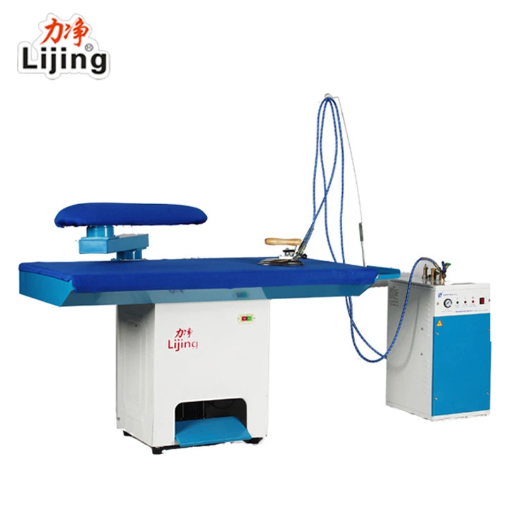 Vaccum Ironing Table Laundry Finish Self Air Suction Vacuum Ironing Table With Boiler and Iron