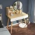 Import vanity modern wooden MDF large dressing table set makeup dresser dressing table white with mirror and stool from China