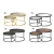 Import VASAGLE nordic luxury coffee table set customizable nesting coffee table modern gold coffee table round from Pakistan