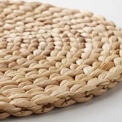 Vietnam cheapest wholesale rattan water hyacinth table placemat durable placemat natural water hyacinth