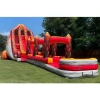 volcano adult commercial inflatable combo bouncer marble tropical waterslide bounce house inflatable dual water slide city