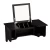 Import Wall Mount Ledge w/ Vanity Mirror - Black from USA