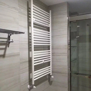 wall mounted water heating ellipse steel tube flat bar rail towel