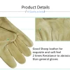 Water resistant Extra Slim touch screen sheepskin Glove with functional cuff
